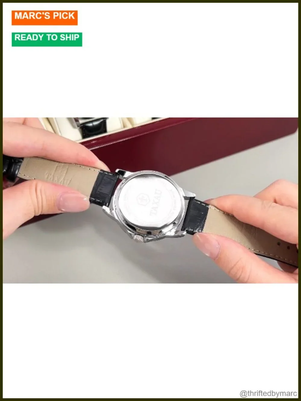 Men's Luxury Analog Waterproof Leather Dress Watch Quartz Minimalist Day Date